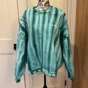 Madhappy Limited Green/Teal Tie Dye Sweatshirt in L